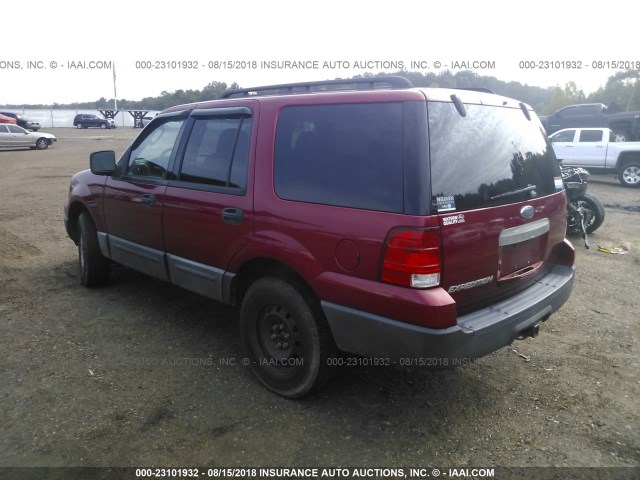 1FMPU13575LA91351 - 2005 FORD EXPEDITION XLS RED photo 3