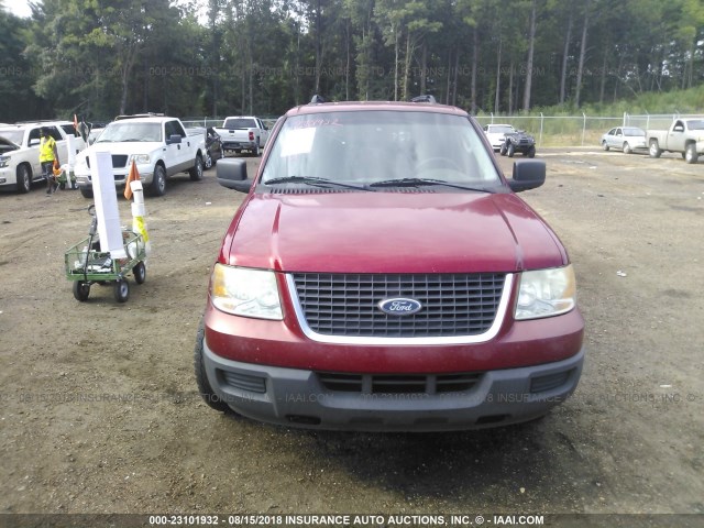 1FMPU13575LA91351 - 2005 FORD EXPEDITION XLS RED photo 6