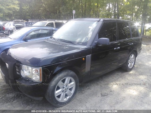 SALME11464A157907 - 2004 LAND ROVER RANGE ROVER HSE BLACK photo 2