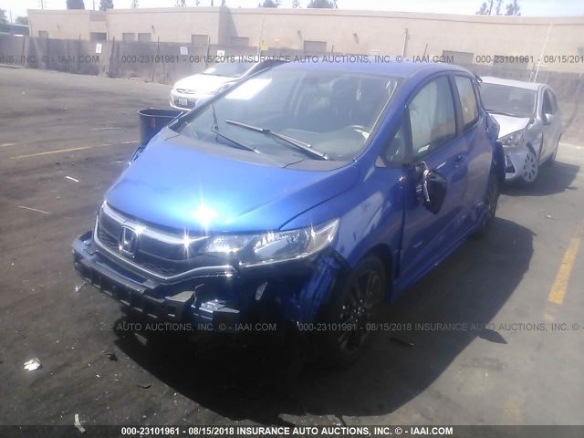 3HGGK5G63JM710204 - 2018 HONDA FIT SPORT ლურჯი ფოტო 2