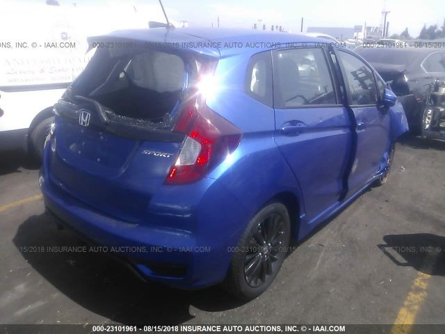 3HGGK5G63JM710204 - 2018 HONDA FIT SPORT ლურჯი ფოტო 4