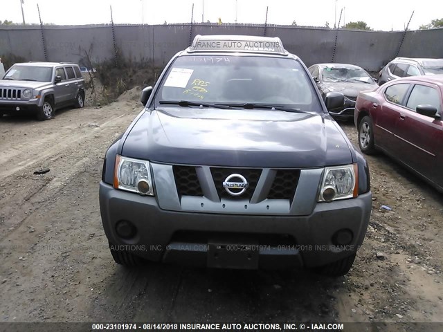 5N1AN08W27C537990 - 2007 NISSAN XTERRA OFF ROAD/S/SE GRAY photo 6