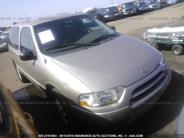 4N2ZN15T02D811789 - 2002 NISSAN QUEST GXE BEIGE photo 1