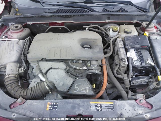 1G11D5SR5DF155723 - 2013 CHEVROLET MALIBU 1LT 栗色 照片 10