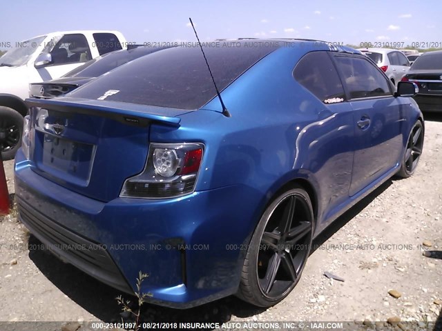 JTKJF5C72E3085415 - 2014 TOYOTA SCION TC 蓝色 照片 4