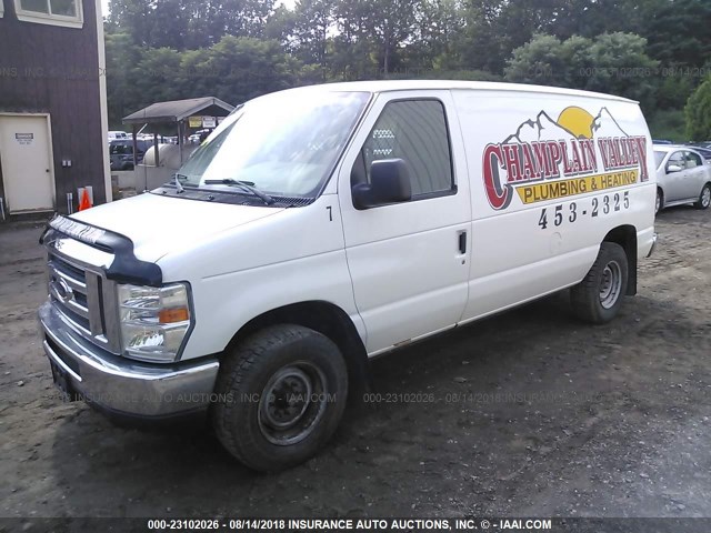 1FTNE2EL8BDA20045 - 2011 FORD ECONOLINE E250 VAN WHITE photo 2