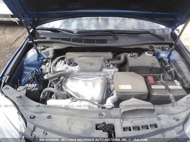 4T1BF1FK9HU741298 - 2017 TOYOTA CAMRY LE/XLE/SE/XSE BLUE photo 10