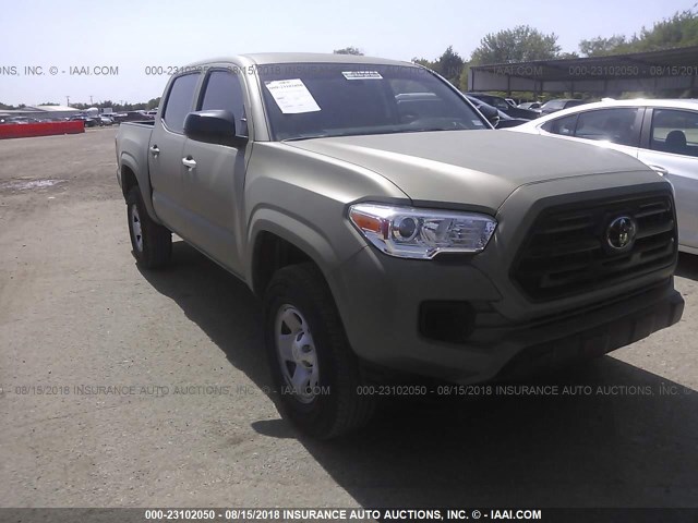 5TFAX5GN5JX107472 - 2018 TOYOTA Tacoma DOUBLE CAB/SR/SR5 GREEN photo 1