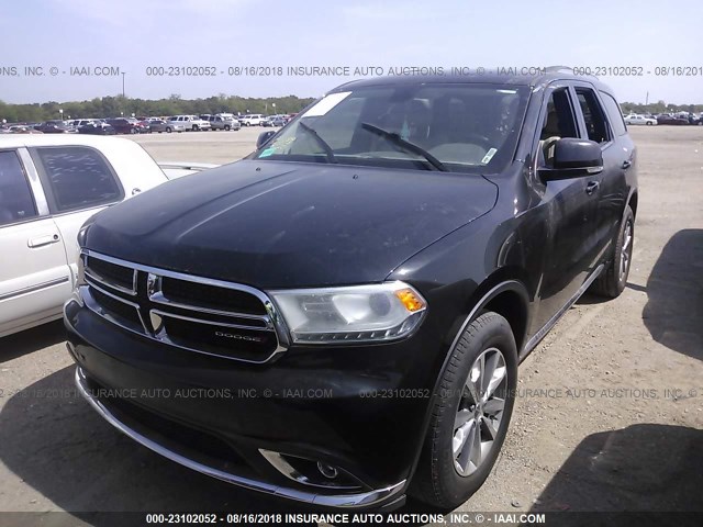 1C4RDHDG2FC694862 - 2015 DODGE DURANGO LIMITED BLACK photo 2