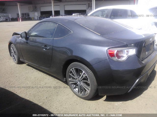JF1ZNAA17D1718592 - 2013 TOYOTA SCION FR-S BLACK photo 3