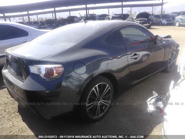 JF1ZNAA17D1718592 - 2013 TOYOTA SCION FR-S BLACK photo 4