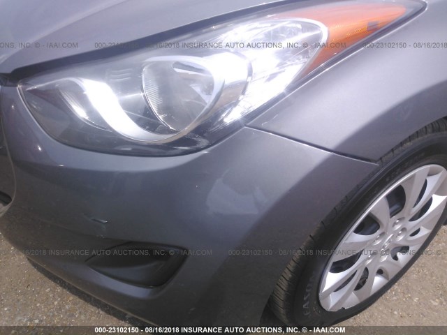 5NPDH4AE0DH215026 - 2013 HYUNDAI ELANTRA GLS/LIMITED GRAY photo 6