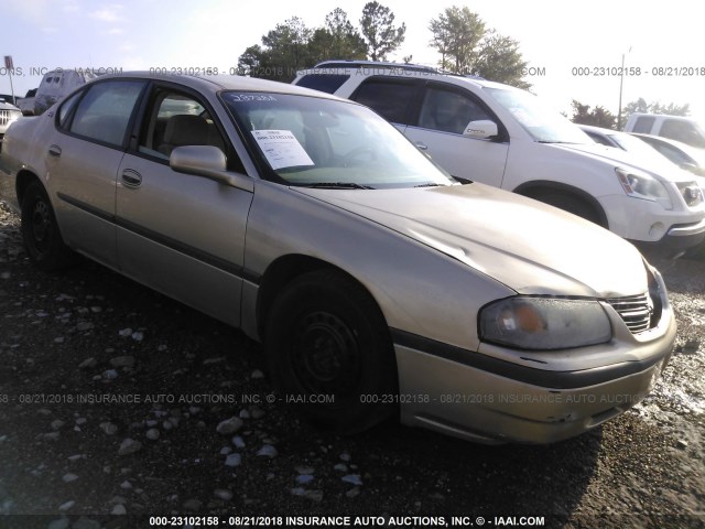 2G1WF52E749320399 - 2004 CHEVROLET IMPALA BROWN photo 1