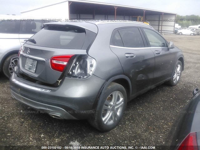 WDCTG4EB0FJ163240 - 2015 MERCEDES-BENZ GLA 250 GRAY photo 4