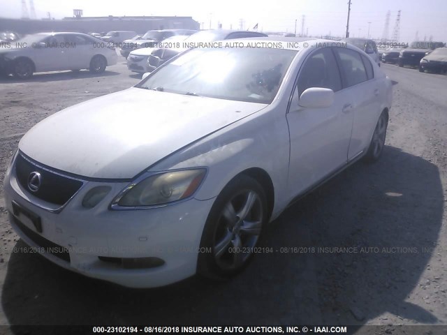 JTHBN96S165013177 - 2006 LEXUS GS GENERATION 200 430 WHITE photo 2