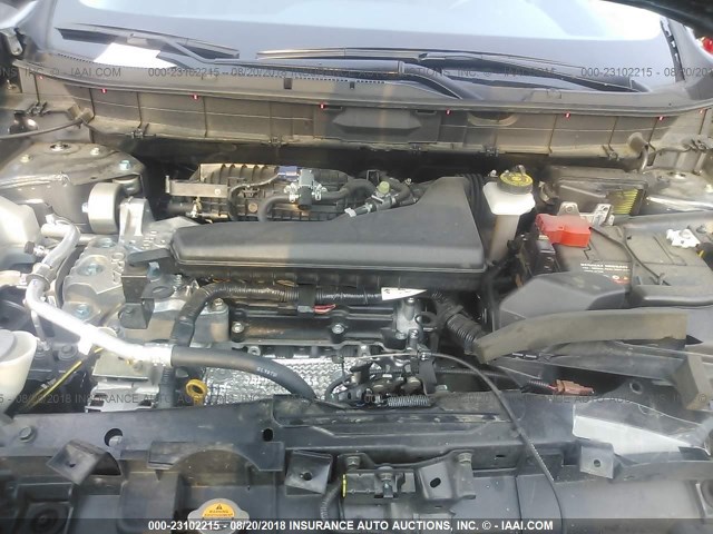 KNMAT2MVXHP573407 - 2017 NISSAN ROGUE S/SV GRAY photo 10