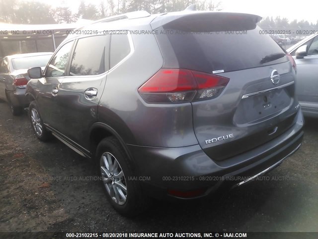 KNMAT2MVXHP573407 - 2017 NISSAN ROGUE S/SV GRAY photo 3