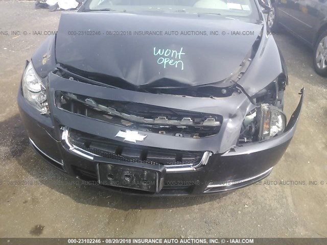 1G1ZC5E11BF313323 - 2011 CHEVROLET MALIBU 1LT შავი ფოტო 6