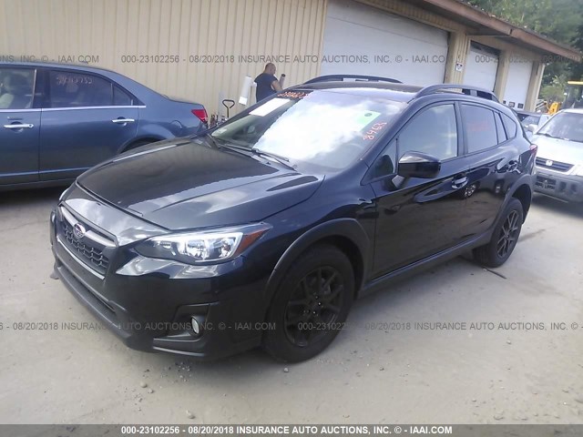 JF2GTABC4JH253054 - 2018 SUBARU CROSSTREK PREMIUM შავი ფოტო 2