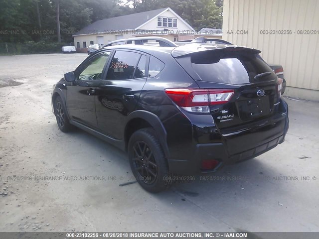 JF2GTABC4JH253054 - 2018 SUBARU CROSSTREK PREMIUM შავი ფოტო 3