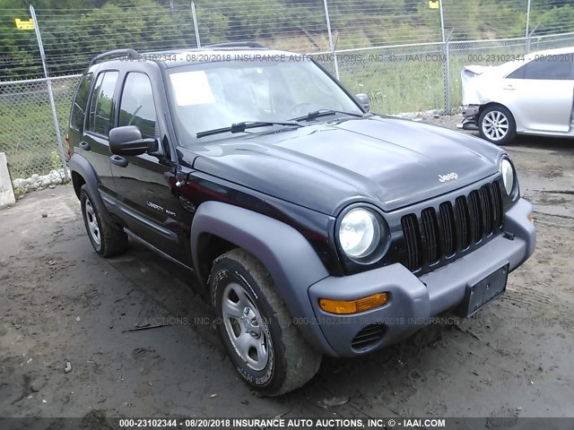 1J4GK48K93W721516 - 2003 JEEP LIBERTY SPORT/FREEDOM შავი ფოტო 1