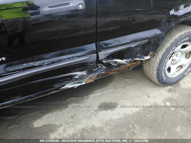 1J4GK48K93W721516 - 2003 JEEP LIBERTY SPORT/FREEDOM შავი ფოტო 6