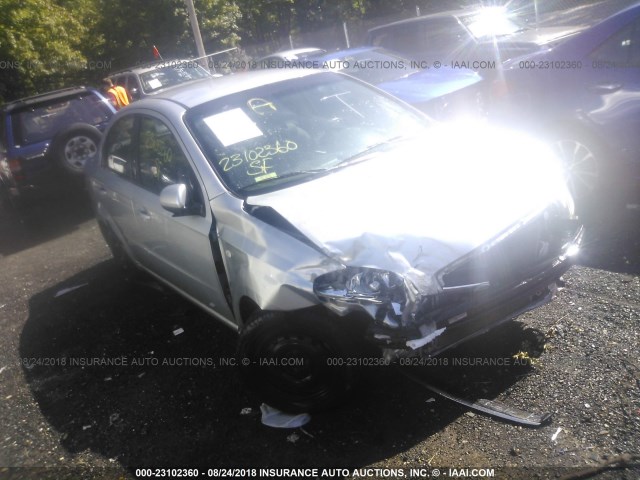 KL1TD56637B141337 - 2007 CHEVROLET AVEO LS SILVER photo 1