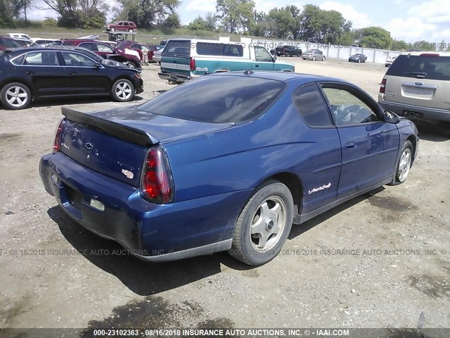 2G1WW12E739364832 - 2003 CHEVROLET MONTE CARLO LS 蓝色 照片 4