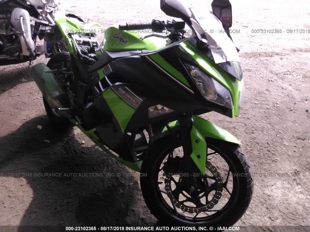 JKAEX8A13DDA06782 - 2013 KAWASAKI EX300 A GREEN photo 1