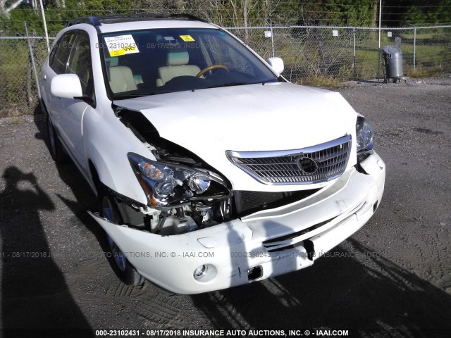 JTJGW31U982850223 - 2008 LEXUS RX 400H WHITE photo 6