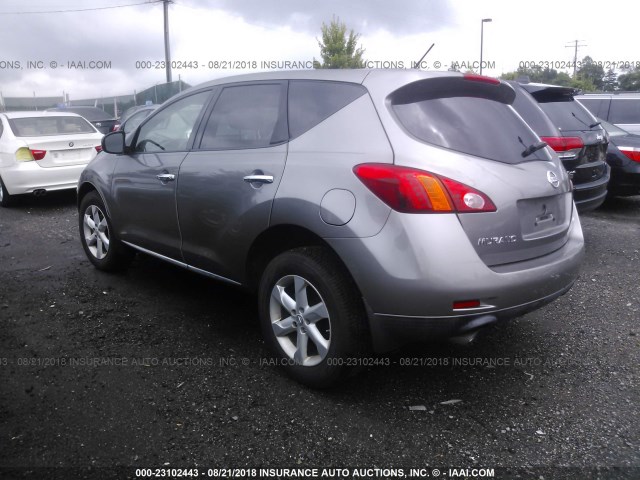 JN8AZ1MW3AW132283 - 2010 NISSAN MURANO S/SL/LE GRAY photo 3