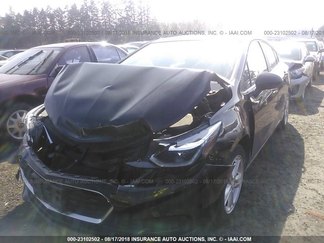 1G1BE5SM1G7244774 - 2016 CHEVROLET CRUZE LT BLACK photo 2