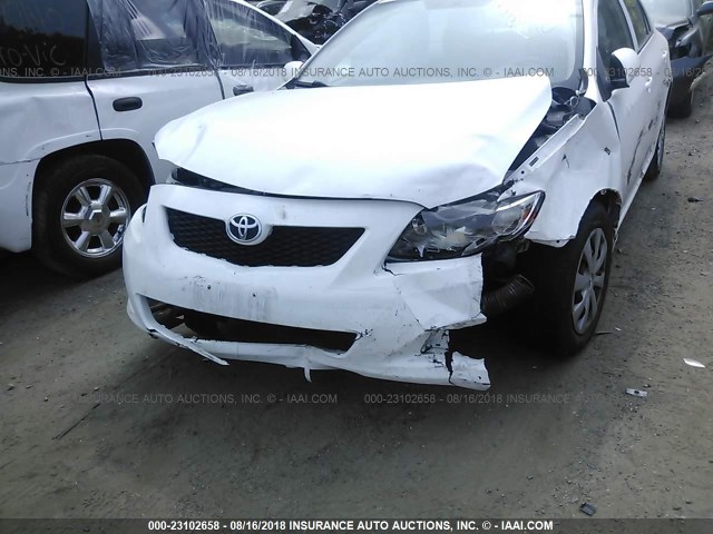 JTDBL40E099094828 - 2009 TOYOTA COROLLA LE/XLE WHITE photo 6