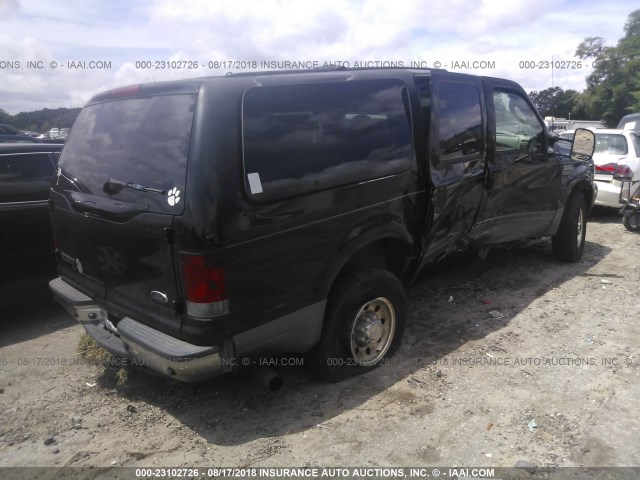 1FMSU41PX3ED55034 - 2003 FORD EXCURSION XLT BLACK photo 4