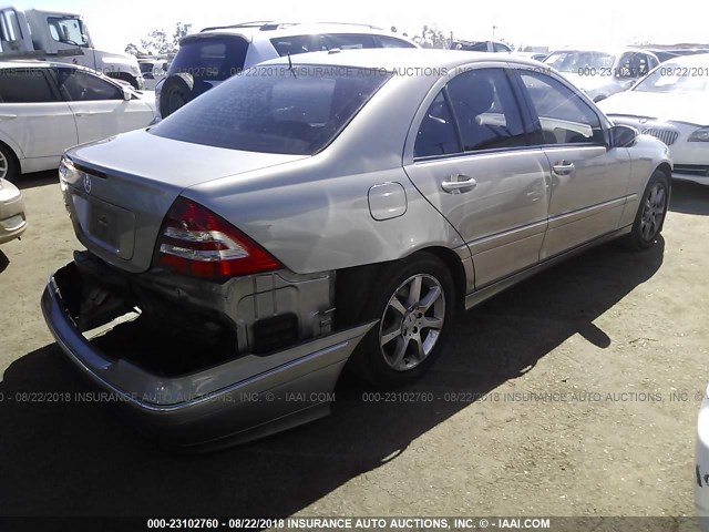 WDBRF54H27F855744 - 2007 MERCEDES-BENZ C 280 GOLD photo 4