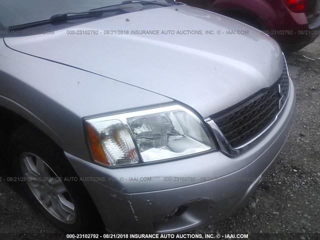 4A4JM2AS1AE009338 - 2010 MITSUBISHI ENDEAVOR LS SILVER photo 6