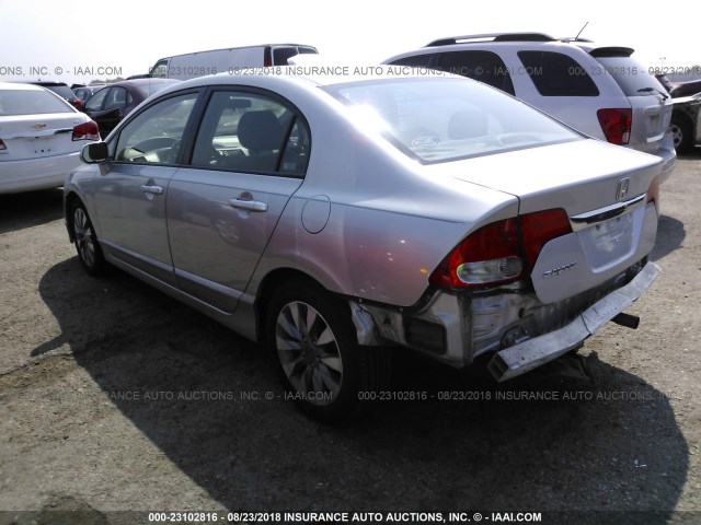 2HGFA16999H502177 - 2009 HONDA CIVIC EXL 银色 照片 3