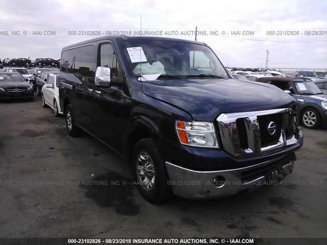 5BZAF0AA8CN200514 - 2012 NISSAN NV 3500/S/SV/SL BLUE photo 1