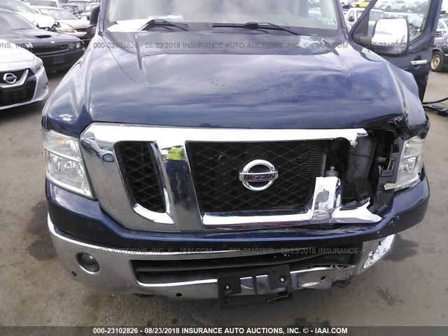 5BZAF0AA8CN200514 - 2012 NISSAN NV 3500/S/SV/SL BLUE photo 6