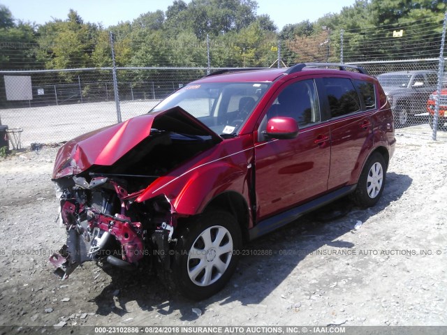 JA4AS2AW2DU001396 - 2013 MITSUBISHI OUTLANDER ES Tünd qırmızı foto 2