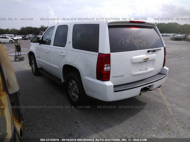 1GNFC13588R223139 - 2008 CHEVROLET TAHOE C1500 HYBRID WHITE photo 3