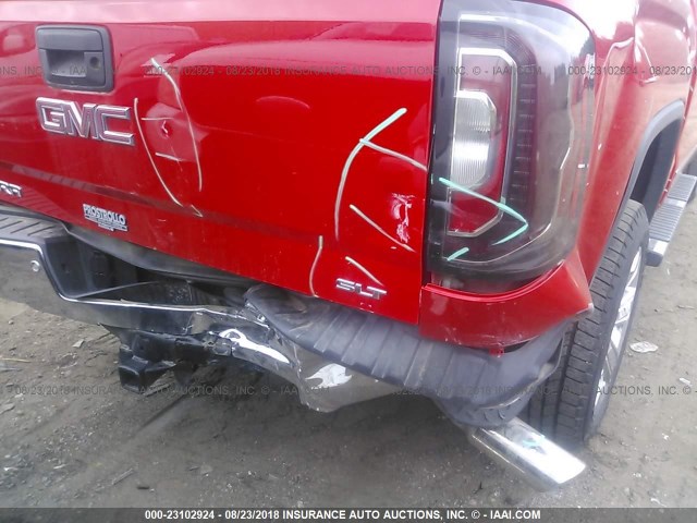 3GTU2NEC2JG173706 - 2018 GMC SIERRA K1500 SLT RED photo 6