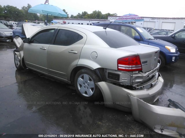 1B3LC46B59N501259 - 2009 DODGE AVENGER SE/SXT GOLD photo 3