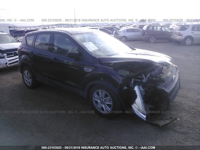 1FMCU0F79DUC34380 - 2013 FORD ESCAPE S BLACK photo 1