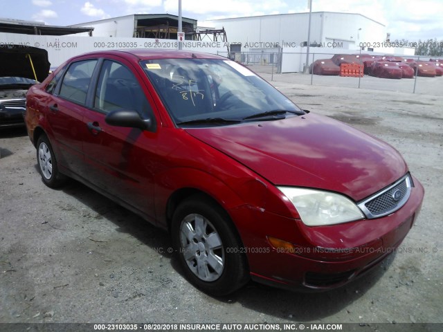 1FAFP34N17W283650 - 2007 FORD FOCUS ZX4/S/SE/SES RED photo 1