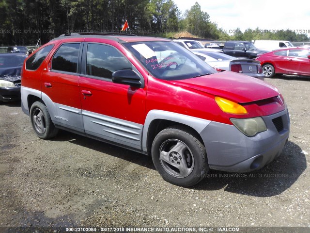 3G7DA03E21S502667 - 2001 PONTIAC AZTEK RED photo 1