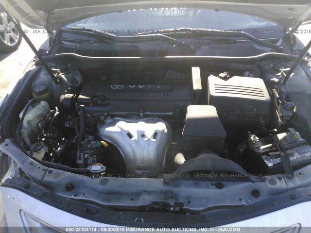 4T1BE46K17U673498 - 2007 TOYOTA CAMRY NEW GENERAT CE/LE/XLE/SE SILVER photo 10