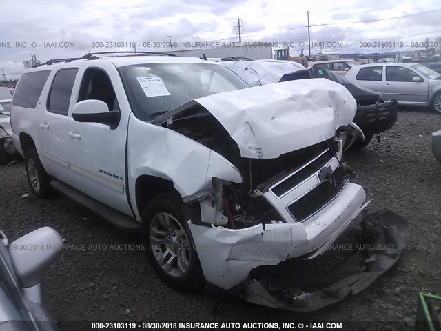 1GNUKJE30AR249844 - 2010 CHEVROLET SUBURBAN K1500 LT WHITE photo 1