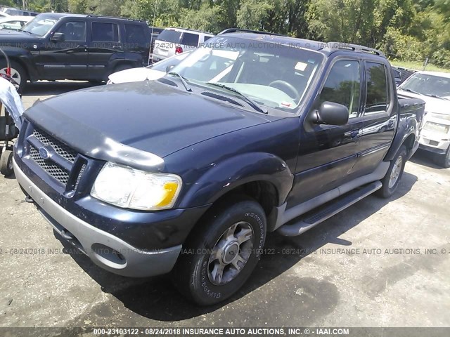 1FMZU77E83UB67379 - 2003 FORD EXPLORER SPORT TR  BLUE photo 2