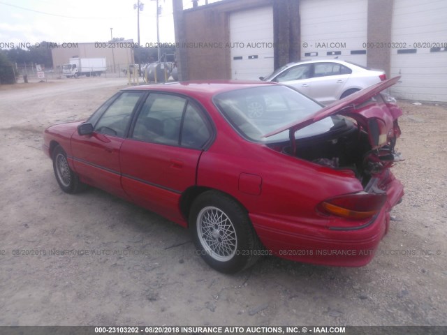 1G2HX52K9S4274176 - 1995 PONTIAC BONNEVILLE SE RED photo 3